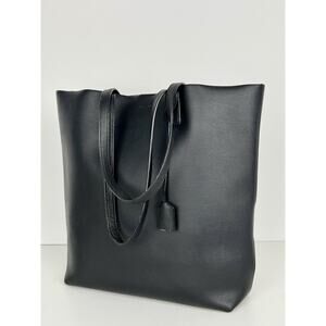 Saint Laurent North South Tote Black Calfskin Leather Bag